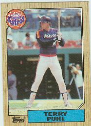 1987 Topps Baseball Cards      693     Terry Puhl